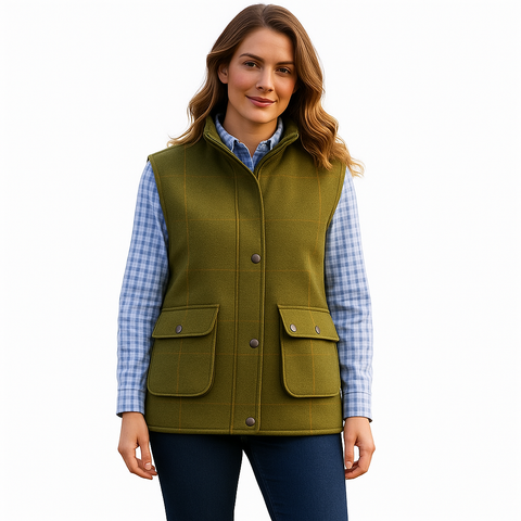 Ladies Game Tweed Gilet