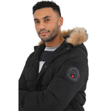 Mens Beaumont Padded Parka Coat | Faux Fur Hooded Jacket