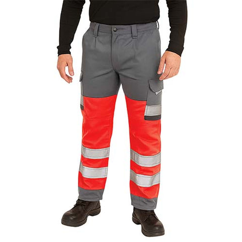 Hi Vis Cargo Work Trousers / Regular - Clearance