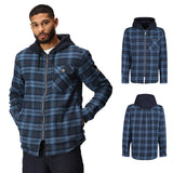 Mens Fleece Lined Check Shirt TRS205