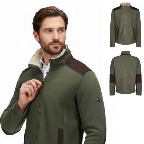 Mens Sherpa lined Fleece Jacket TRF666