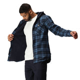 Mens Fleece Lined Check Shirt TRS205