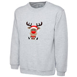 Kids Unisex Christmas Reindeer Sweatshirt – Festive Novelty Jumper