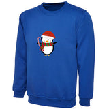 Kids Unisex Christmas Penguin Sweatshirt – Festive Novelty Jumper