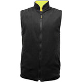 Mens Hi Vis Fleece Lined Reversible Bodywarmer