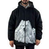 Unisex Animal Print Sherpa Fleece