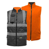Hi Vis Reverible Bodywarmer - HV010 / HV037