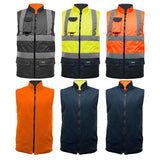Hi Vis Reverible Bodywarmer - HV010 / HV037