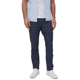 Mens Straight Fit Linen Blend Trousers