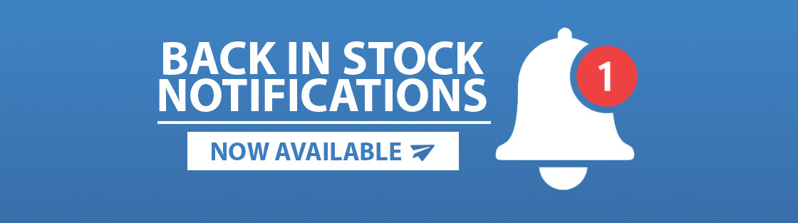 Back in Stock notification banners