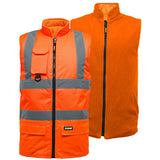Hi Vis Reverible Bodywarmer - HV010 / HV037