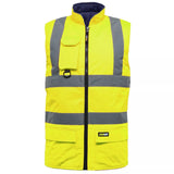 Hi Vis Reverible Bodywarmer - HV010 / HV037