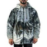 Unisex Animal Print Sherpa Fleece