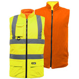 Hi Vis Reverible Bodywarmer - HV010 / HV037