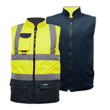 Hi Vis Reverible Bodywarmer - HV010 / HV037
