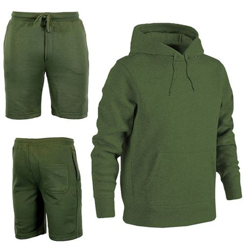 Mens Shorts with Hoodie Set