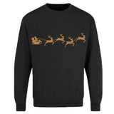Adults Xmas Printed Sweatshirt Santa Reindeer