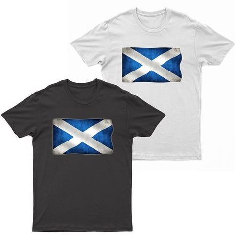 Adults Scotland Printed Scottish Flag T-Shirt