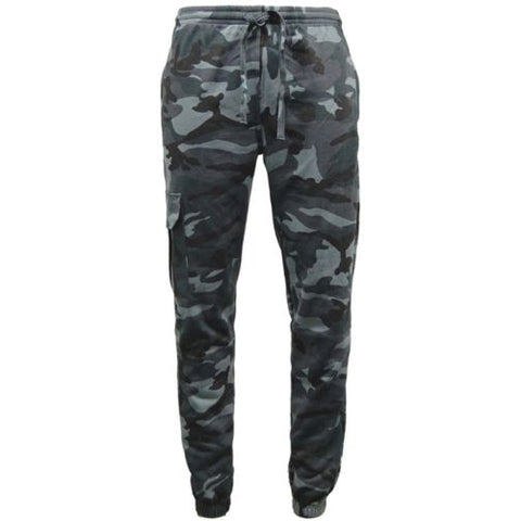 Game Mens Camouflage Joggers in Midnight
