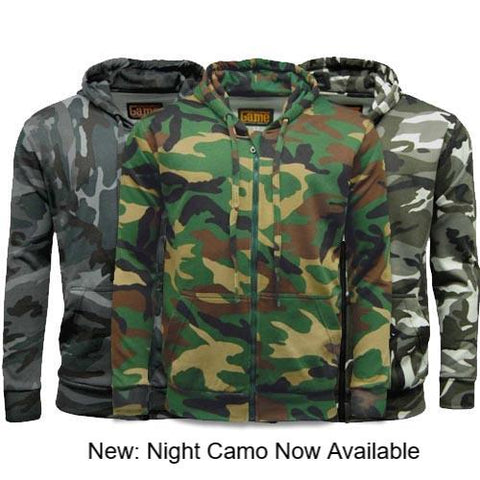 Game Mens Camouflage Zipper Gallery